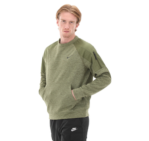 Nike M Nk Therma Novelty Crew Erkek Sweatshirt Yeşil