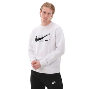 Nike M Nsw Crew Prnt Pack Bb Erkek Sweatshirt Beyaz