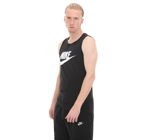 Nike M Nsw Tank Icon Futura Erkek T-Shirt Siyah