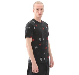 Nike M Nsw Tee 12Mo Aop Erkek T-Shirt Siyah
