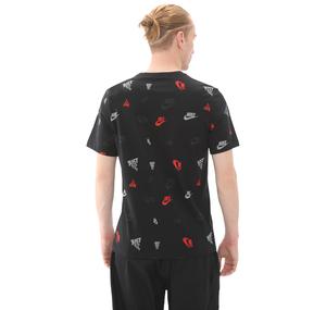 Nike M Nsw Tee 12Mo Aop Erkek T-Shirt Siyah