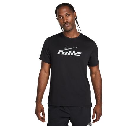 Nike Miler Flash Erkek T-Shirt Siyah
