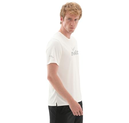 Nike Miler Flash Erkek T-Shirt Beyaz