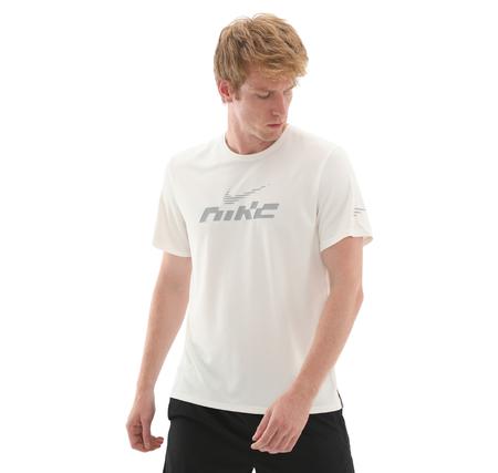 Nike Miler Flash Erkek T-Shirt Beyaz