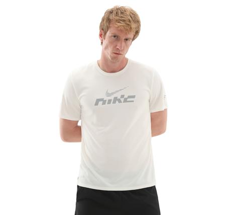 Nike Miler Flash Erkek T-Shirt Beyaz