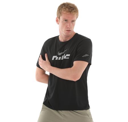 Nike Miler Flash Erkek T-Shirt Siyah