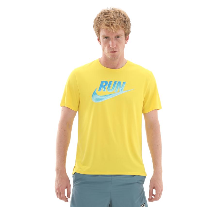 Nike Miler Run Energy Erkek T-Shirt Sarı Nike Miler Run Energy Erkek T-Shirt Sarı