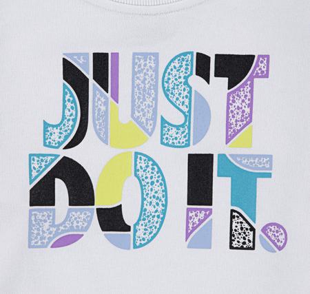 Nike Nkb B Nsw Outsıde T Lınes Ft Crew Çocuk Sweatshirt Beyaz