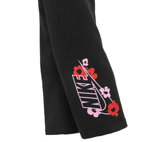 Nike Nkg Floral Ft Wıde Leg Pant Çocuk Eşofman Altı Siyah