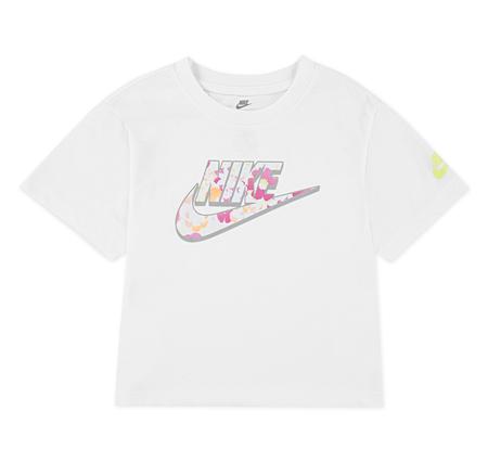 Nike Nkg Flow-Ral Boxy Graphıc Tee Çocuk T-Shirt Beyaz