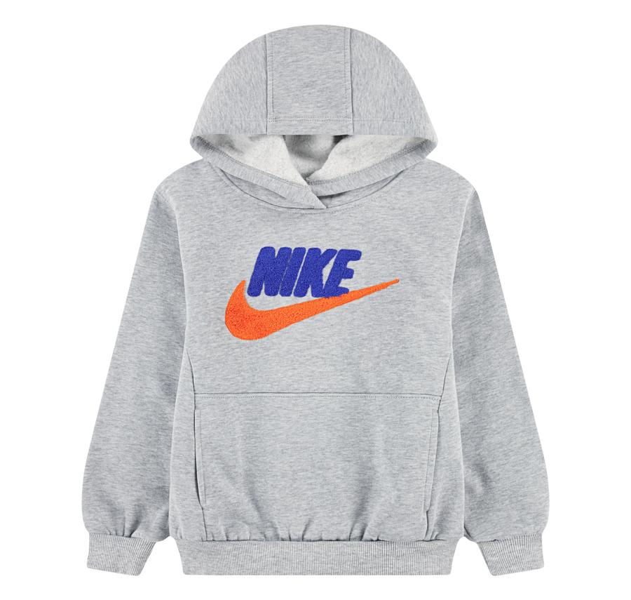 Nike Nkn Club Chenılle Po Hoody Çocuk Sweatshirt Gri Nike Nkn Club Chenılle Po Hoody Çocuk Sweatshirt Gri