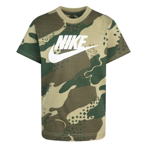 Nike Performans Nkb Club Seasonal Camo Ss Çocuk T-Shirt Yeşil