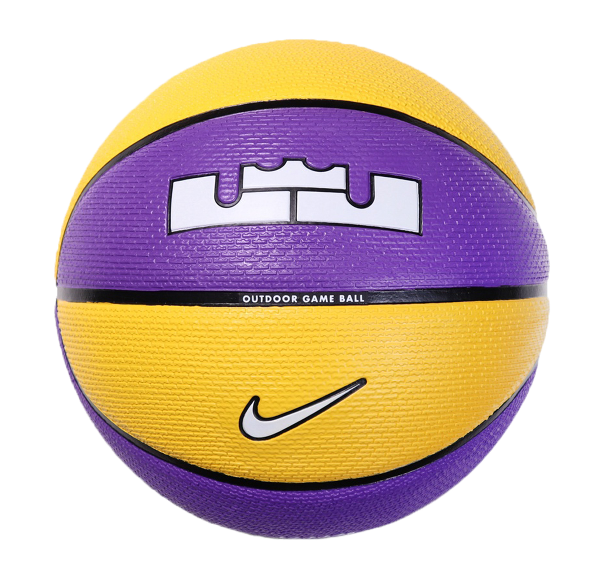 Unisex  Nike Playground 2.0 8P L James Deflated Court Purple-Amarill Basketbol Topu Sari для баскетбола