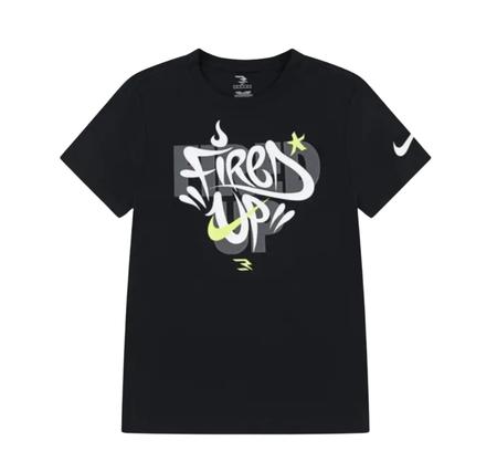 Nike Rwb Fıred Up Graffıtı Tee Çocuk Siyah