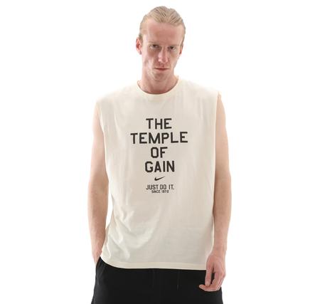 Nike Sleeveless Erkek T-Shirt Krem