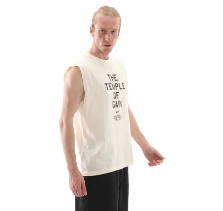 Nike Sleeveless Erkek T-Shirt Krem