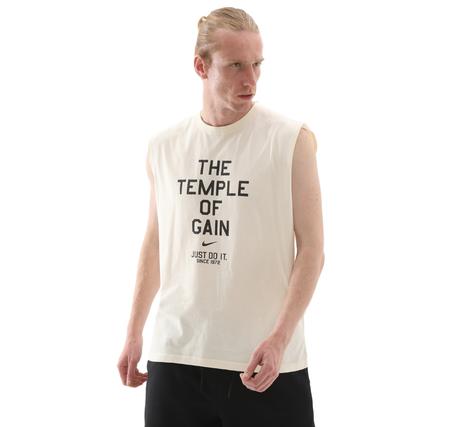 Nike Sleeveless Erkek T-Shirt Krem