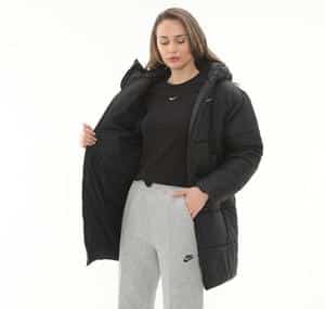 Nike Sportswear Classic Puffer Kadın Mont Siyah