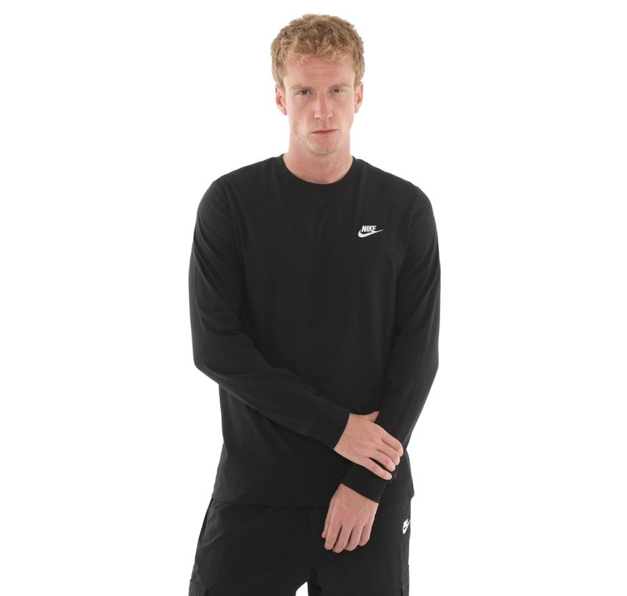 Nike Sportswear Club Erkek Sweatshirt Siyah Nike Sportswear Club Erkek Sweatshirt Siyah