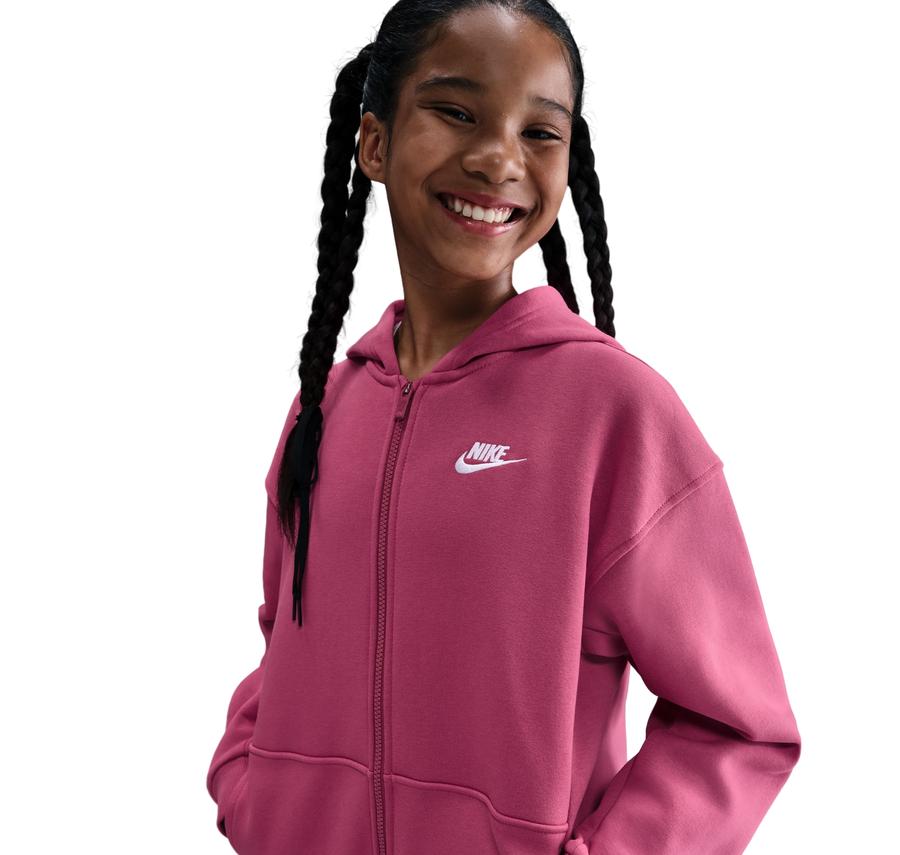Nike Sportswear Club Fleece Çocuk Ceket Pembe Nike Sportswear Club Fleece Çocuk Ceket Pembe