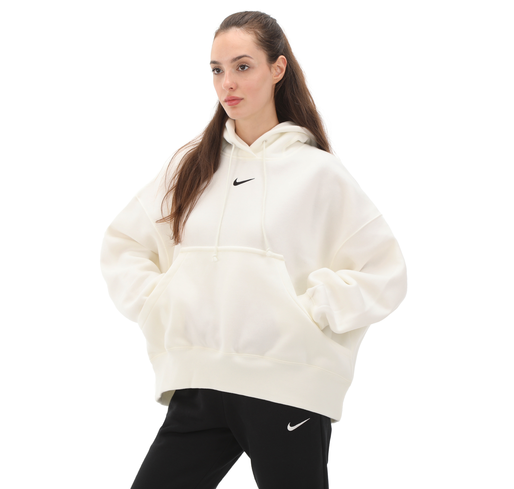 Nike Sportswear Phoenix Fleece Kad n Beyaz Sweatshirt Sneakscloud