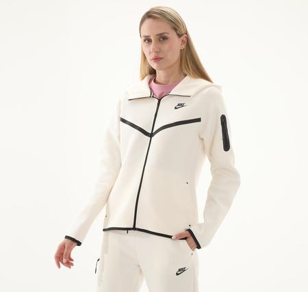 Nike Sportswear Tech Fleece Windrunner Kadın Ceket Beyaz