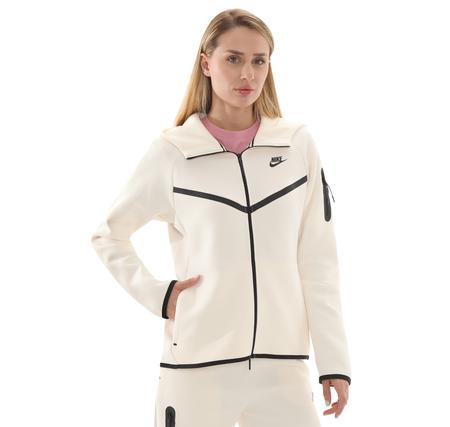 Nike Sportswear Tech Fleece Windrunner Kadın Ceket Beyaz