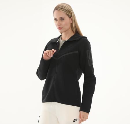 Nike Sportswear Tech Fleece Windrunner Kadın Ceket Siyah