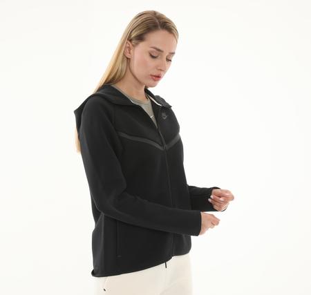 Nike Sportswear Tech Fleece Windrunner Kadın Ceket Siyah