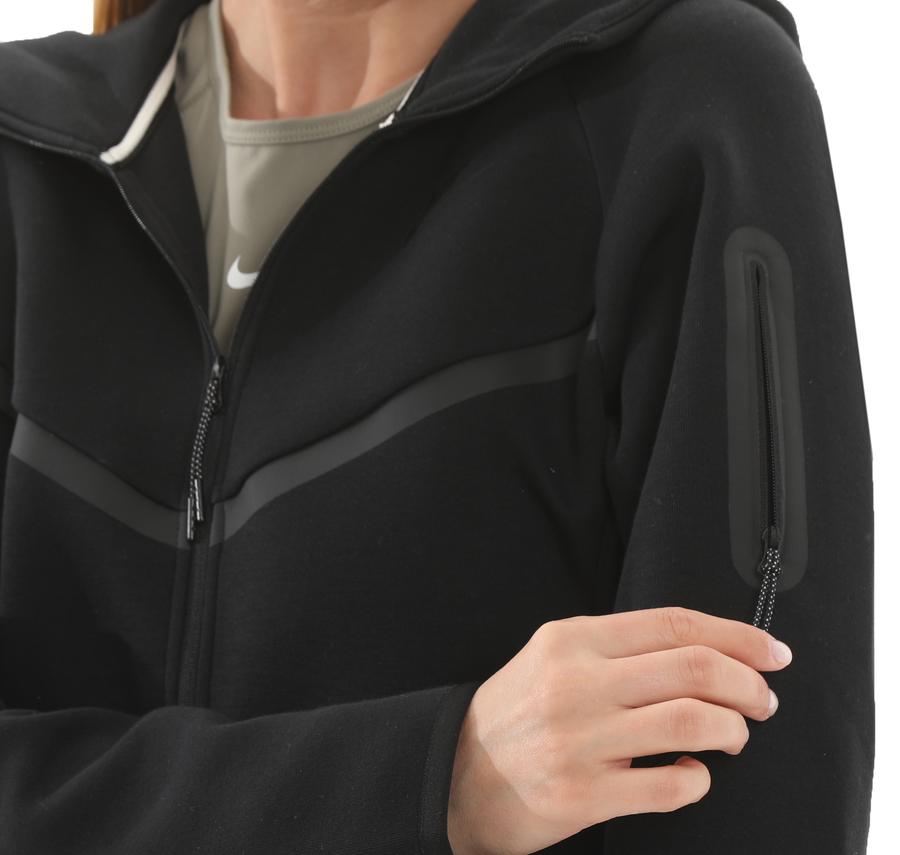Nike Sportswear Tech Fleece Windrunner Kadın Ceket Siyah Nike Sportswear Tech Fleece Windrunner Kadın Ceket Siyah