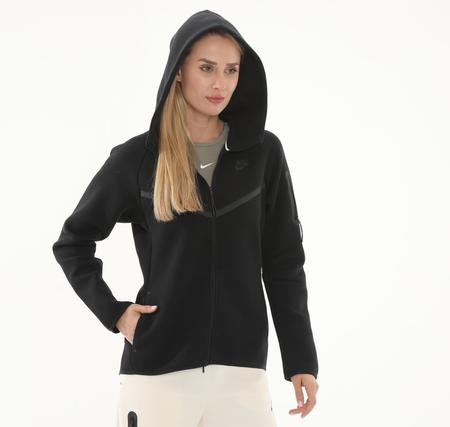 Nike Sportswear Tech Fleece Windrunner Kadın Ceket Siyah