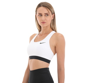 Nike Swoosh Band Bra Non Pad Kadın Büstiyer Beyaz
