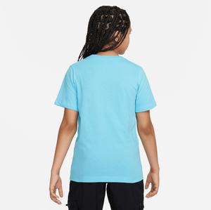 Nike U Nsw Tee Boxy Su23 Çocuk T-Shirt Açık Mavi