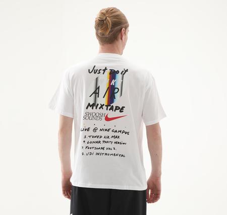 Nike U Nsw Tee M90 Oc Mıxtape Erkek T-Shirt Beyaz