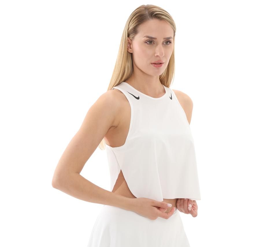 Nike W Nk Arswft Dfadv Crop Tank Kadın T-Shirt Beyaz Nike W Nk Arswft Dfadv Crop Tank Kadın T-Shirt Beyaz