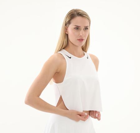 Nike W Nk Arswft Dfadv Crop Tank Kadın T-Shirt Beyaz