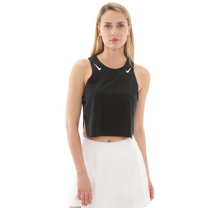 Nike W Nk Arswft Dfadv Crop Tank Kadın T-Shirt Siyah