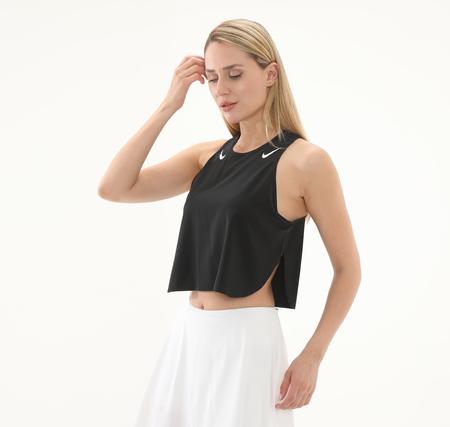 Nike W Nk Arswft Dfadv Crop Tank Kadın T-Shirt Siyah