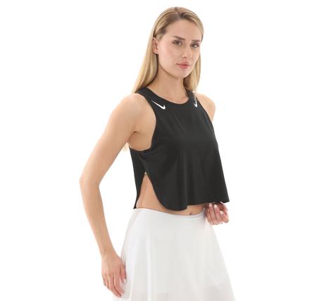 Nike W Nk Arswft Dfadv Crop Tank Kadın T-Shirt Siyah