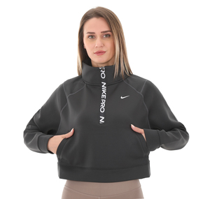 Nike W Nk Df Hz Top Femme Kadın Sweatshirt Antrasit