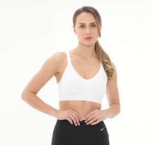 Nike W Nk Df Indy Med Spt Bra Kadın Büstiyer Beyaz