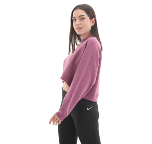 Nike W Nk Df Nvlt Flc Crw Kadın Sweatshirt Pembe