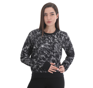 Nike W Nk Df Pacer Ssnl Nv Kadın Sweatshirt Siyah