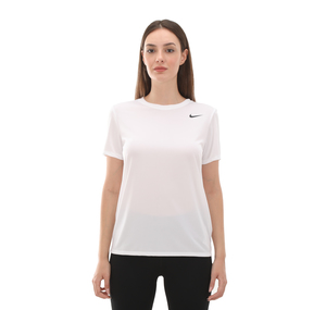 Nike W Nk Df Rlgd Ss Tee Kadın T-Shirt Beyaz