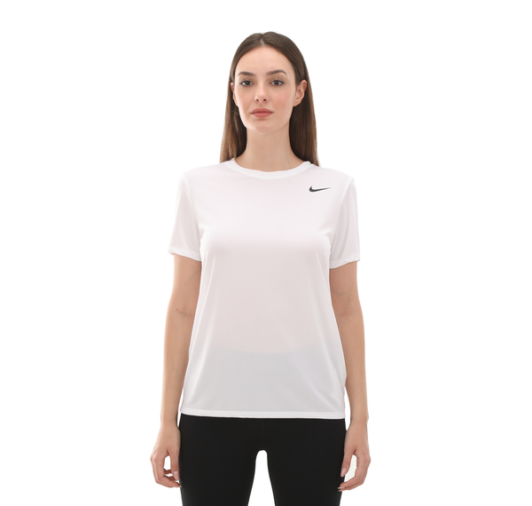 Nike W Nk Df Rlgd Ss Tee Kadın T-Shirt Beyaz Nike W Nk Df Rlgd Ss Tee Kadın T-Shirt Beyaz