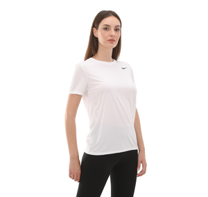 Nike W Nk Df Rlgd Ss Tee Kadın T-Shirt Beyaz