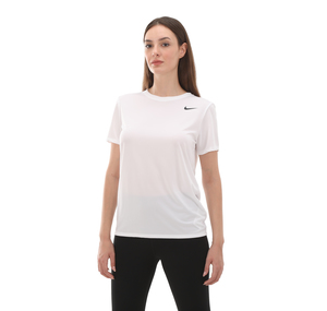 Nike W Nk Df Rlgd Ss Tee Kadın T-Shirt Beyaz