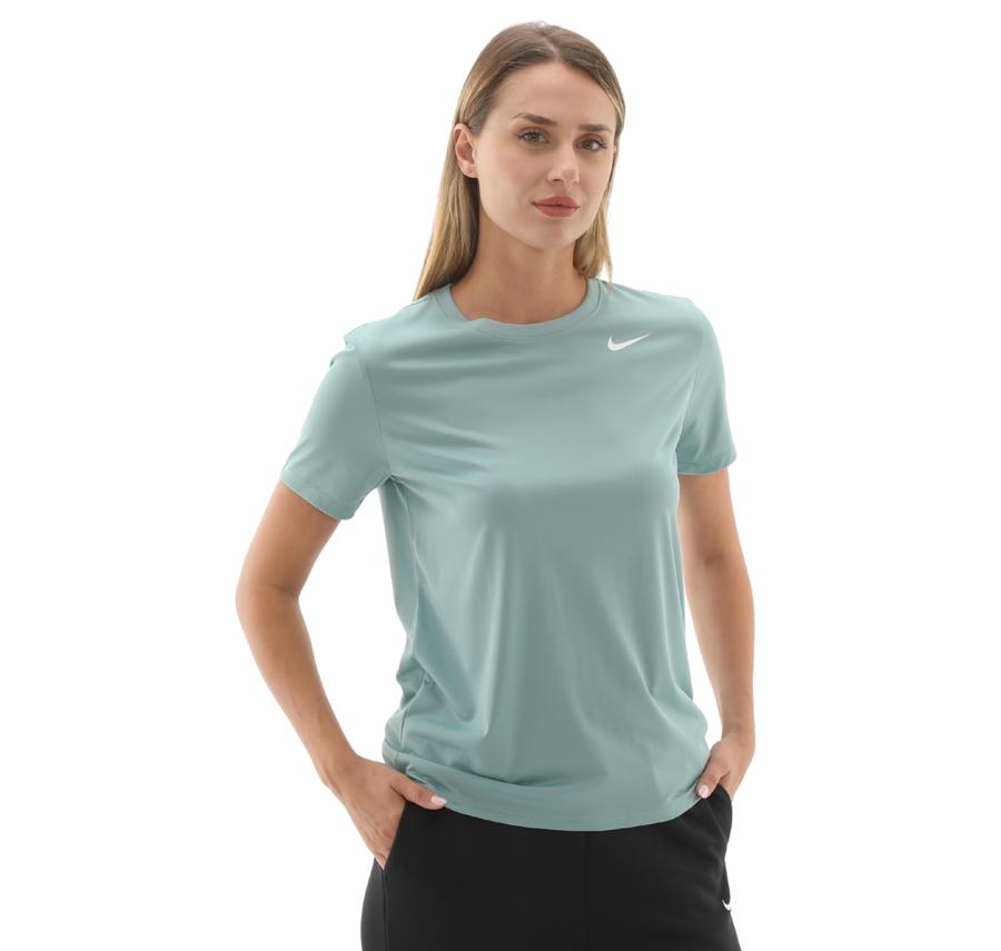 Nike W Nk Df Rlgd Ss Tee Kadın T-Shirt Yeşil Nike W Nk Df Rlgd Ss Tee Kadın T-Shirt Yeşil