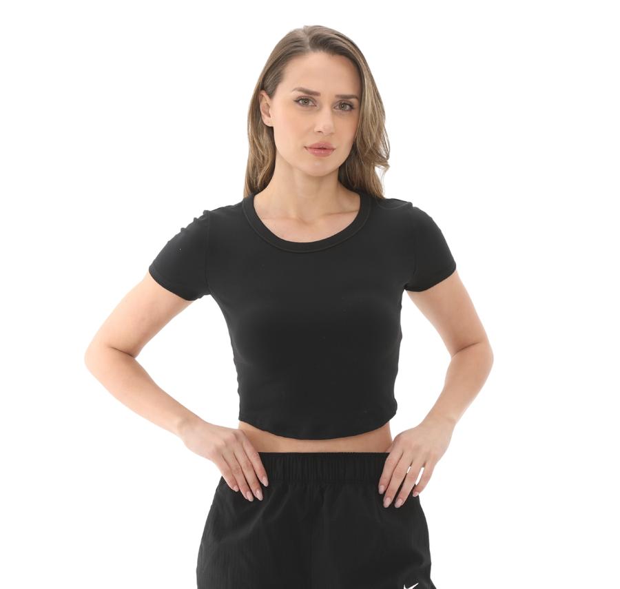 Nike W Nk One Fıtted Df Ss Top Kadın T-Shirt Siyah Nike W Nk One Fıtted Df Ss Top Kadın T-Shirt Siyah