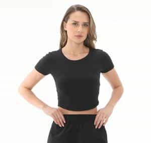 Nike W Nk One Fıtted Df Ss Top Kadın T-Shirt Siyah